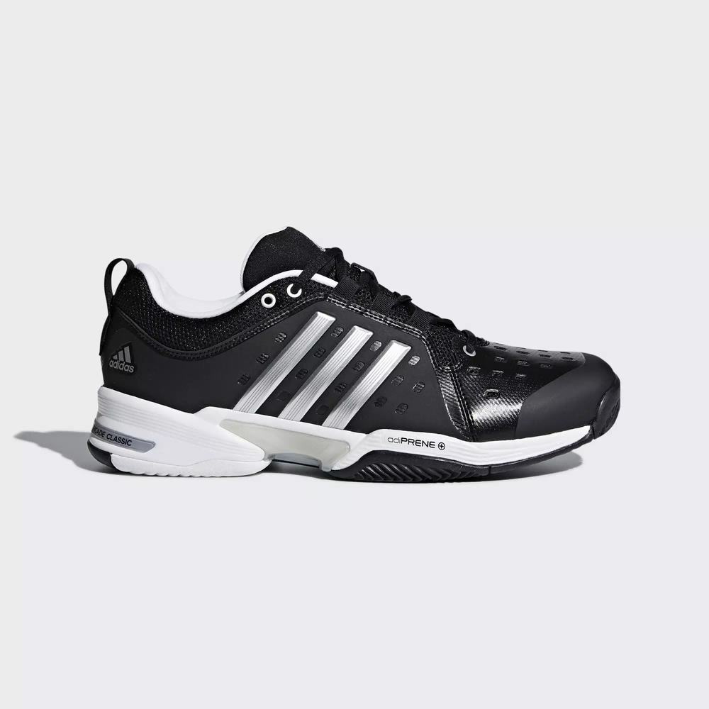 Adidas Barricade Classic Wide 4E Zapatillas De Tenis Negros Para Hombre (MX-58531)